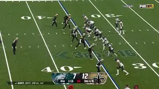 61-yard gain in crunch time! Goedert's drag route works wonders vs. Saints