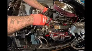 AutoPlumb -20AN Cooling System Components Install.#chevytruck #squarebodychevy #chevy350 #classic