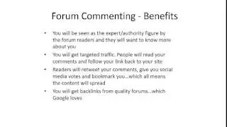 Forum Commenting