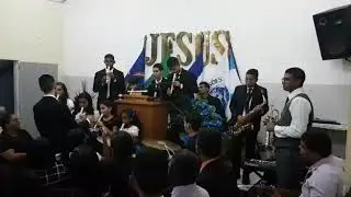 Grupo frautista  alto da sapucaia 2 e Luccas no sax e Denilson no tropete com hino grande e meu deus