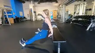 Bench Tricep Dips Legs Straight