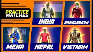 FREE FIRE INDIA VS MENA SERVER CLASH SQUAD PRACTICE MATCHES IN MENA SERVER - FREE FIRE LIVE