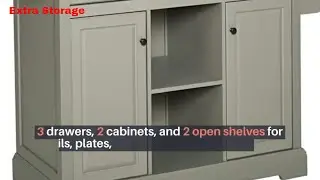 Kitchen Island and Storage - The King of Kitchen Islands!  #shorts