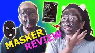 Black masker stick review indonesia | masker wajah ( try from foreign man )💪👏