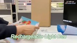 double-sided led display board a4 light box for rechargeable light box