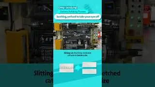 [How Batteries Are Made] Cathode Slitting for Electrode Manufacturing #battery #cathode