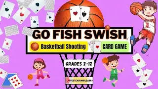 PE GAMES - Go Fish Swish (Basketball Shooting Card Game) Grades 2-12 #pegames #physicaleducation