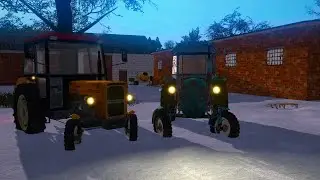 Latanie bokiem Ursus C4011 i  2x Ursus C360 Kulig & Odśnieżanie Fs 17