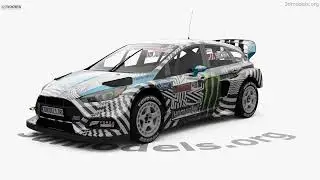 Ford Focus Hoonigan Gymkhana 9 RX 2016 3D model by 3DModels.org