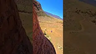 Climbing to dangerous Cliff Dwellings