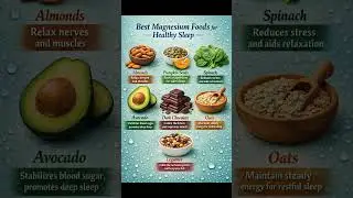 Best magnesium foods for healhy sleep|#healthyfood #healthyeating #healthydiet #food