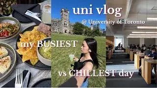 realistic days in my life as a junior at the University of Toronto vlog: my BUSIEST vs CHILLEST day