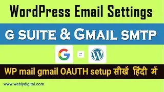 Easy WP Mail SMTP Setup G Suite SMTP Settings WordPress