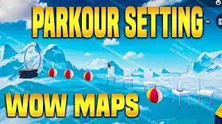 HARD PARKOUR MAP IN PUBG MOBILE WOW MODE | WOW MODE PARKOUR MAP