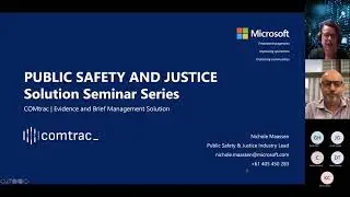 Microsoft Public Safety and Justice Webinar