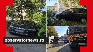 Familie cu doi copii, lovită de maşină &icirc;n Suceava. Erau pe trotuar, &icirc;n drum spre şcoală