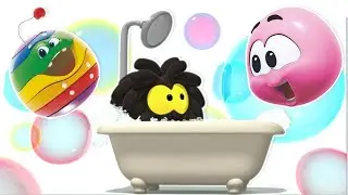 Squishy Wonderballs Bubble Bath | Funny Cartoons for Kids | Painting Colors for Kids
