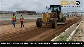 GARGANTUAN PROGRESS OF WORK ON THE SERVICE LANE: Ofankor Nsawam Road Project