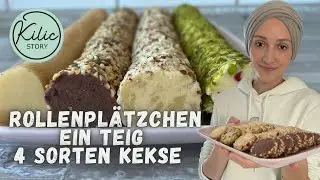 Rollenplätzchen I Ein Teig vier Sorten Plätzchen I Kilic-Story