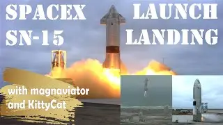 Launch And Landing of SpaceX's SN15 Starship Suborbital Flight.  No Commentary (Clean Audio).