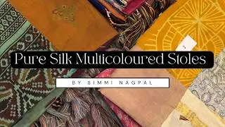 🔴 LIVE: Pure Silk Multicoloured Stoles | Most Awaited Silk Collection is Back