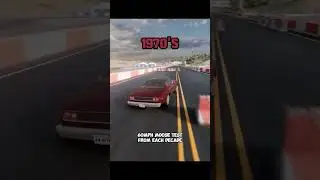 60mph Moose Test: Decade by Decade🚗 #beamngdrive #carsafety #beamng #moose #carphysics