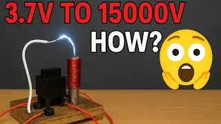 How Can a Small Battery Generate 15,000 Volts? 🤯 | DIY High Voltage Generator