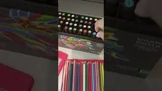 24 colour Fencils and 48 colors of promarker..#colour #markers #promarkers