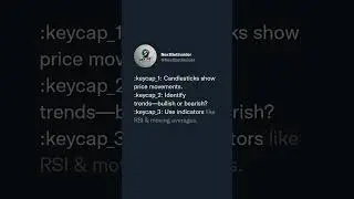 🤑 Ready to decode crypto charts? Start with these basics:  1️⃣ Candlesticks show price movements....