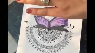 mandala art for beginners,butterfly mandala🦋mandala_art_1518, mandalaartsist, mandala passion