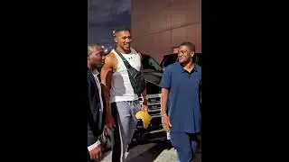Antony Joshua leaves Ghana for UK #boxing #news #shorts #video