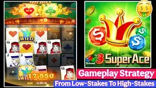 3 Super Ace Game 🤩 Low-Stakes To High-Stakes Gameplay Strategy. 