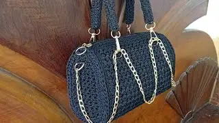 Crochet shoulder bag or crossbody bag new design #khandesign 