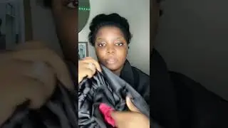 Unboxing and Trying On a New Satin Bonnet#satinbonnet #haircare #unboxing #tryon