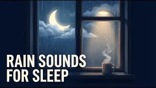 6 Hours Lo-Fi Rain Sounds with Frogs | Black Screen for Sleep | ASMR Deep Relaxation Aid