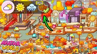 ¿¡CLIMA DE OTOÑO en Avatar World!? 🍁🌧️ ¡Actualización de temporada!