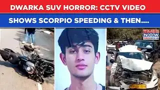 Delhi SUV Horror: New CCTV Video Shows Speeding Scorpio & Then... | Watch Exact Moment Of Crash
