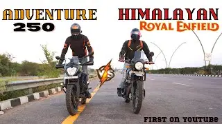 KTM 250 Adventure VS Royal Enfield Himalayan Drag Race 🔥| First On Youtube |