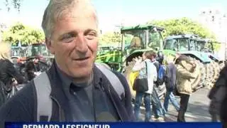 French farmers in tractor protest