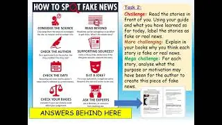 fake news PSHE resources