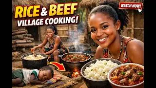 🔥Village Kitchen Chronicles-When the pot is bigger than the chef😂African Outdoor Cooking