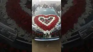 The Most Beautiful Fresh Flower Car Decoration#decoration #youtubeshorts #wedding #weddingdecoration