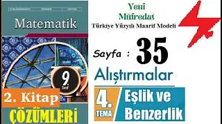 9. Sınıf Matematik Ders Kitabı sayfa 35 | 4. Tema | Alıştırmalar Testi | 35. sayfa | 2. kitap