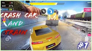 CRASH CAR AND TRAIN ASPHALT  9|| VEYRONGAMNIX #1