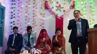 Wedding program of Konika marak and Ajoy Das at Ramghor Baptist church.