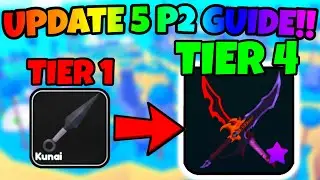 How To MAX OUT *UPDATE 5 PART 2* Fast!! (Update Showcase + Tips) Anime Weapons