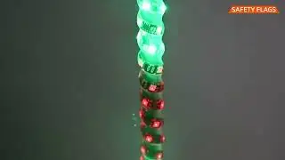 LED Ultra Colour Light Whip Pole, Quick Release & Remote Control | Multi Coloured & Magnetic Base