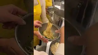 Cocu Social Tagliatelle Al Pesto cooking class #nyc #cookingclass #pasta #pastamaker #cookingnyc