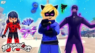 ADRIEN BECAME PEACOCK NOIR TURN EVIL NO MIRACULOUS RP - MIRACULOUS ROBLOX!