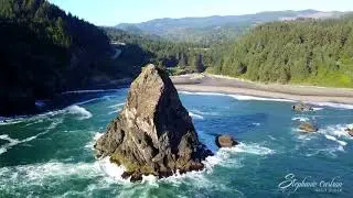 Take a flight over the southern Oregon coast off U.S. 101